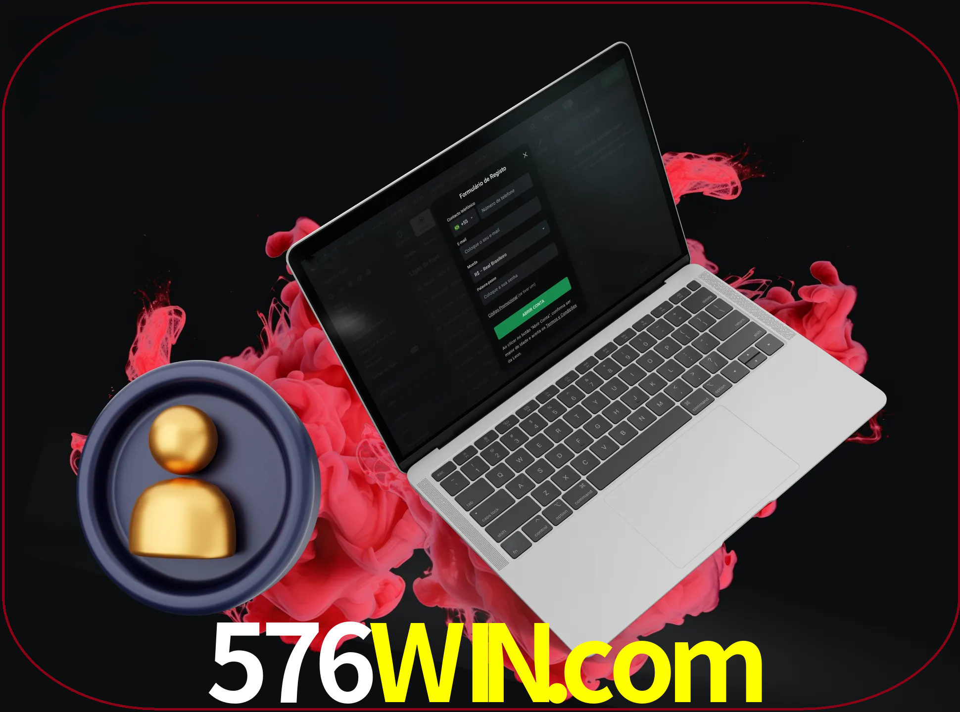 No cabeçalho do site 576win, clique no botão que o levará a um formulário especial onde terá de introduzir as suas informações actuais.
