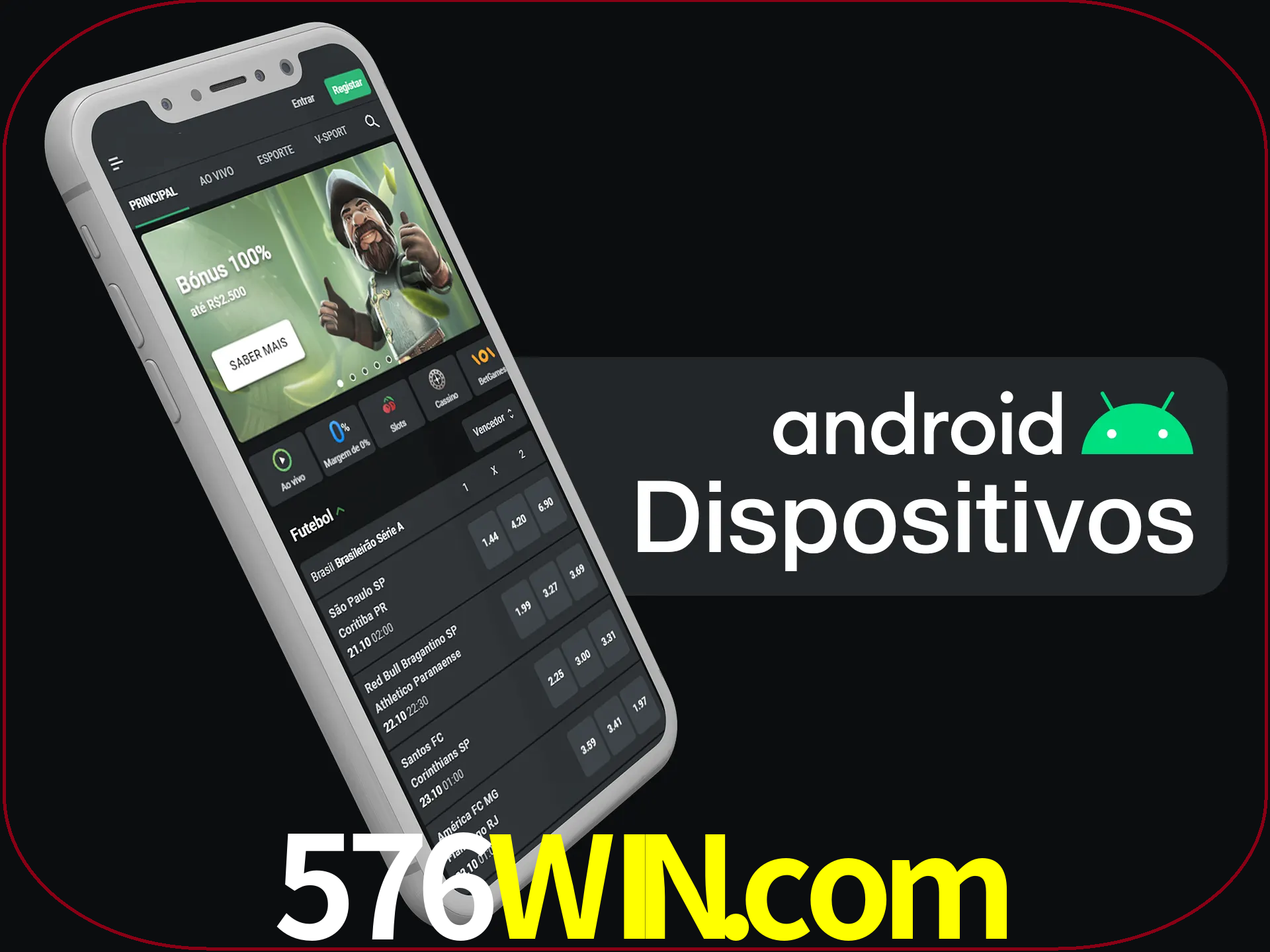 O aplicativo suporta a maioria de todos os dispositivos Android.