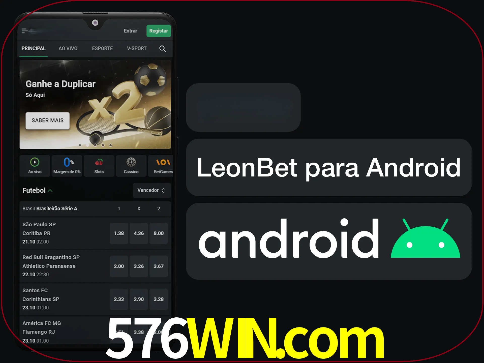 Adquira sua versão poket de LeonBet.