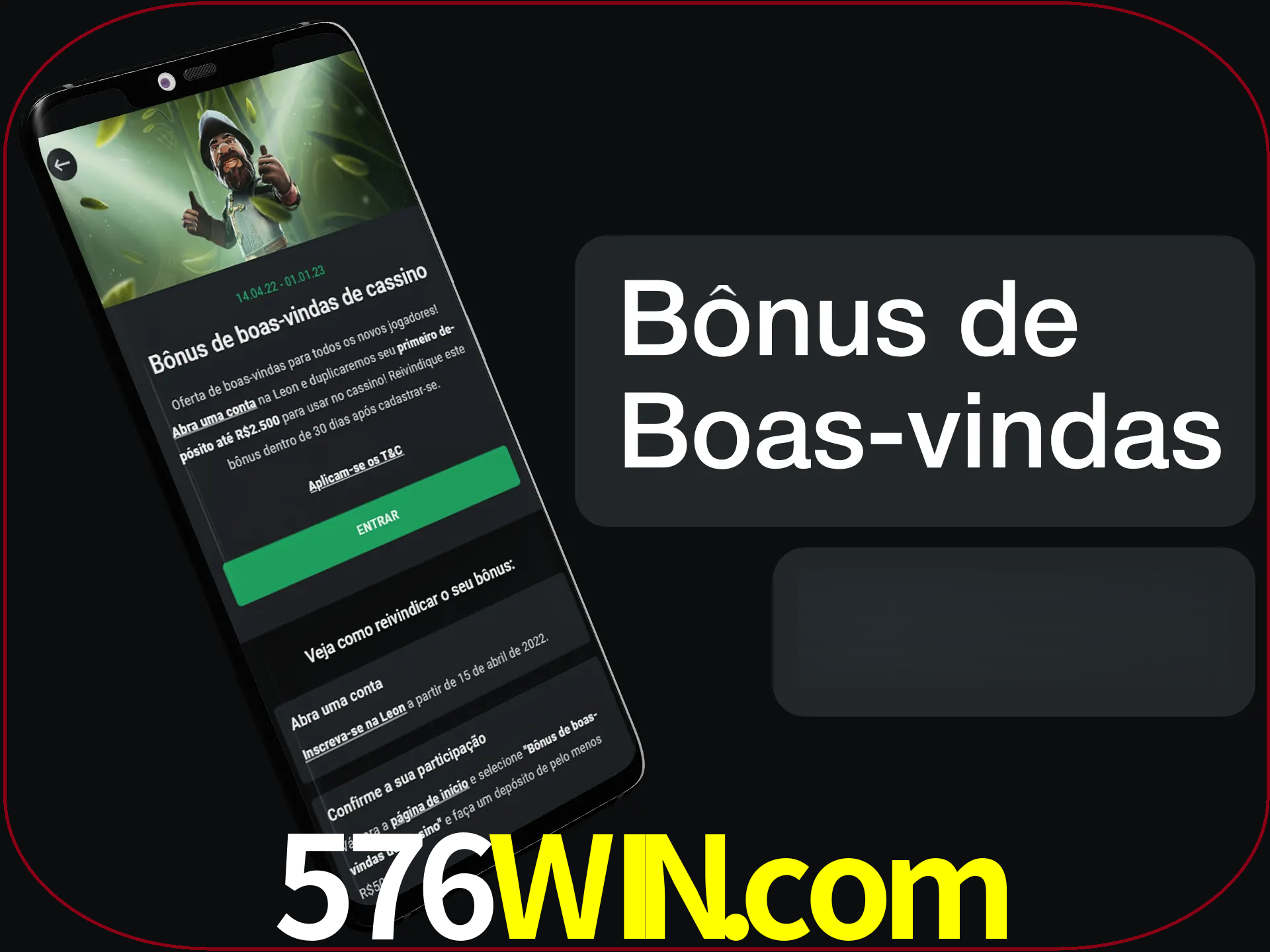 Não se esqueça de usar o bônus de boas-vindas.